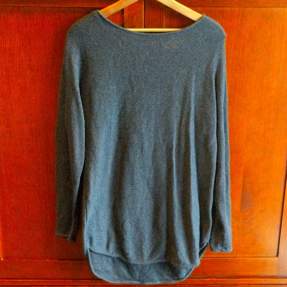 Michael Kors, Dark Grey Sweater with Zipper on the back. Size Small